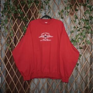 XXL - Vintage Y2K Bikeweek 2000s embroider tribal sweatshirt